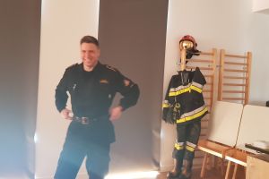 Wizyta strażaka