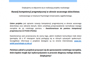 projekt naukowy
