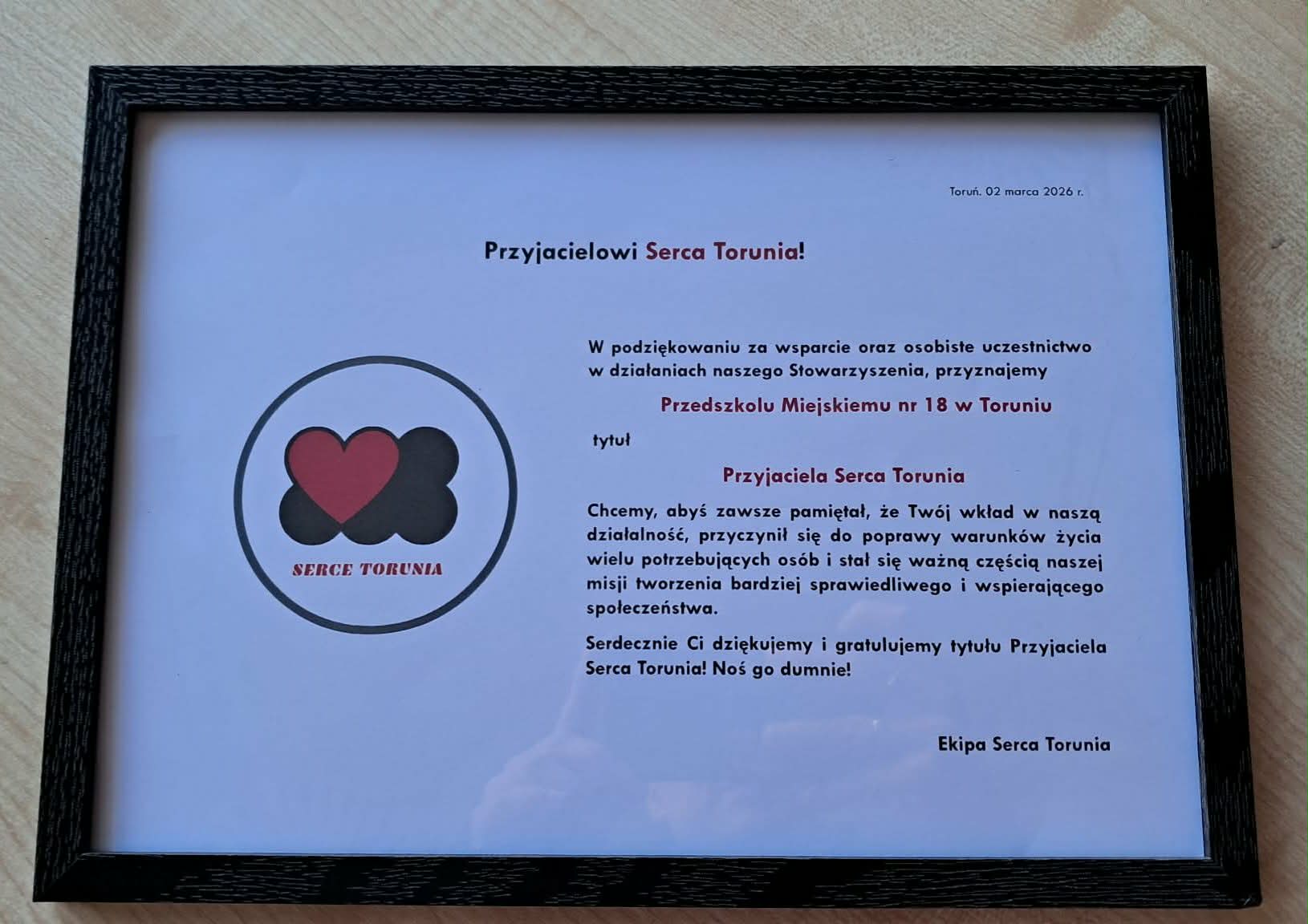 Akcja charytatywna "Serce dla Serca'"