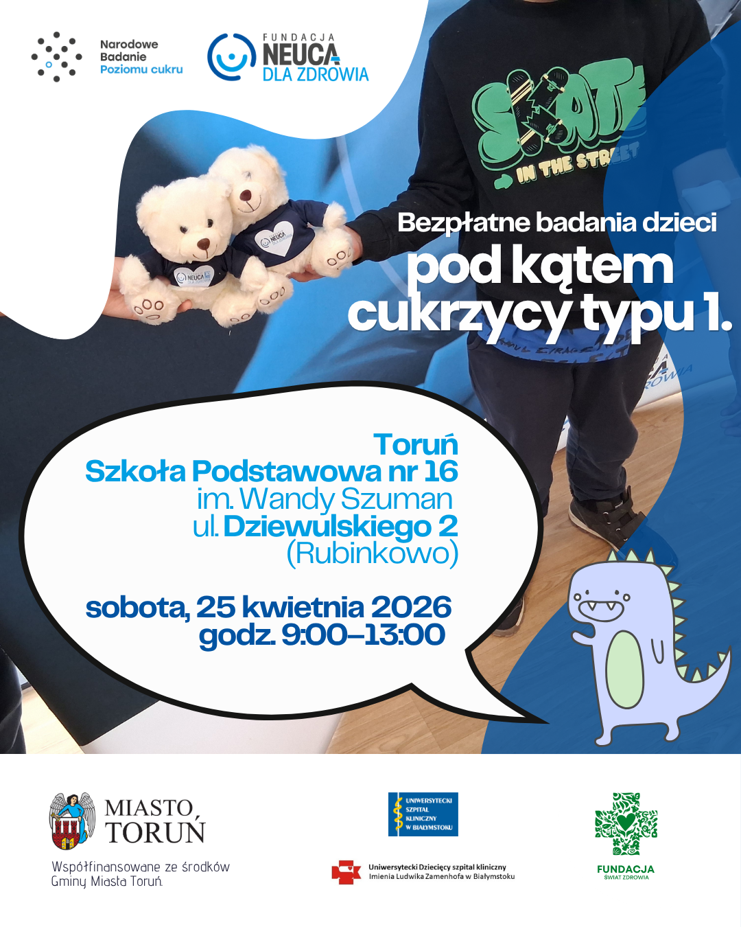 Bezpłatne badania dzieci pod kątem cukrzycy typu 1