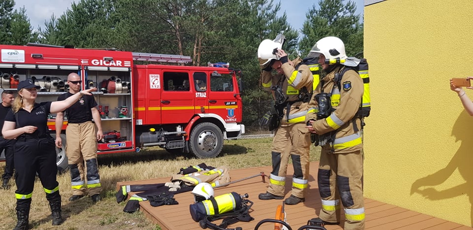 Spotkanie ze Ochotniczą Strażą Pożarną w Lubiczu