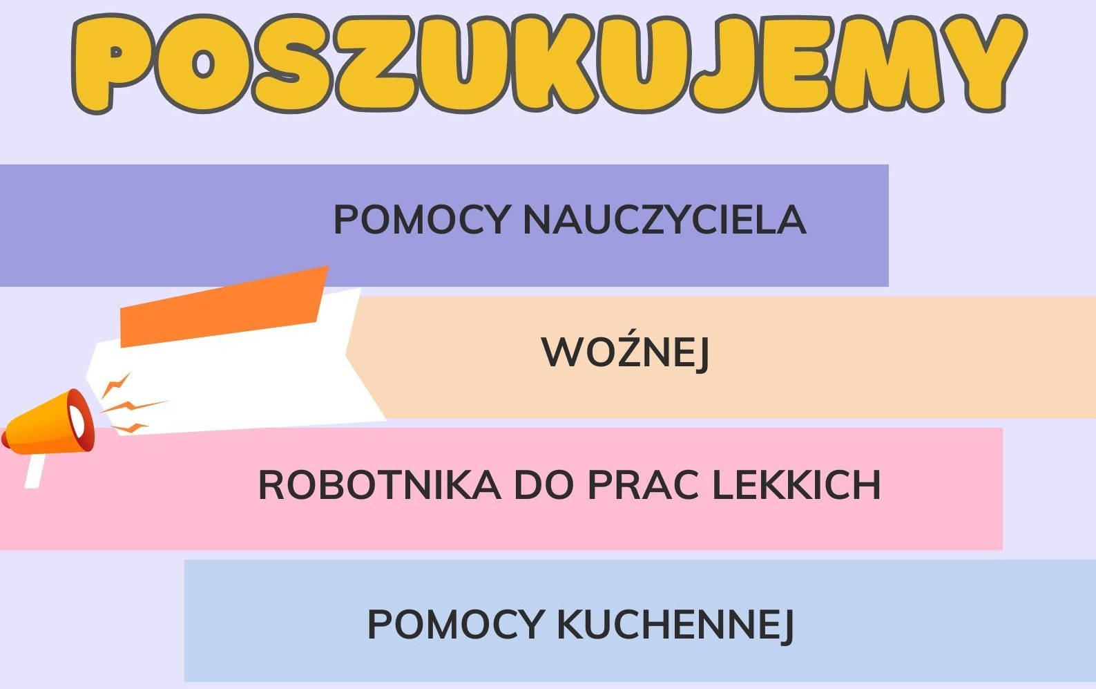 Poszukujemy pracowników do naszego przedszkola